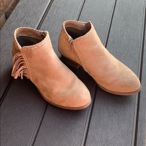 Sugar Size 3 booties with fringe